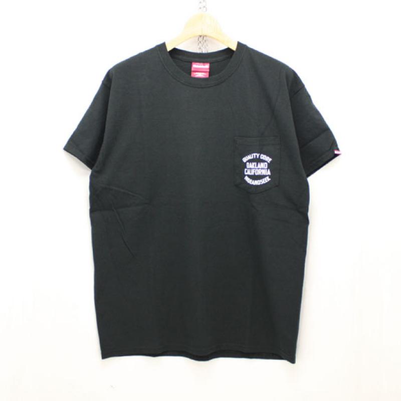 HIDE&SEEK Q.C. Oakland Pocket S/S Tee:BLACK !!