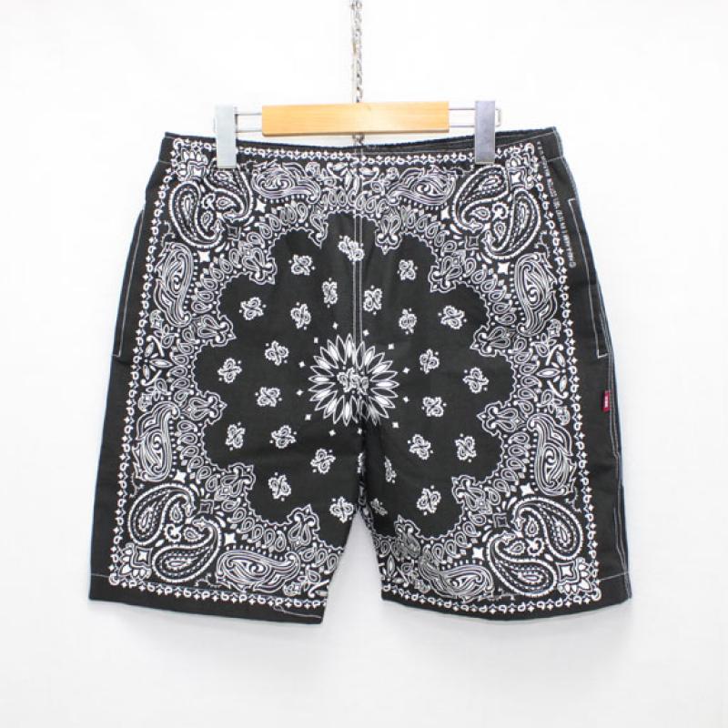 HIDE&SEEK Banndana Shorts:BLACK !!