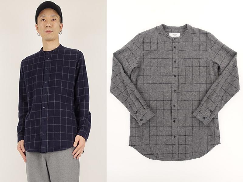 SANDINISTABamd Collar Raised Check Shirt / ӥåХɥ顼(19,440)