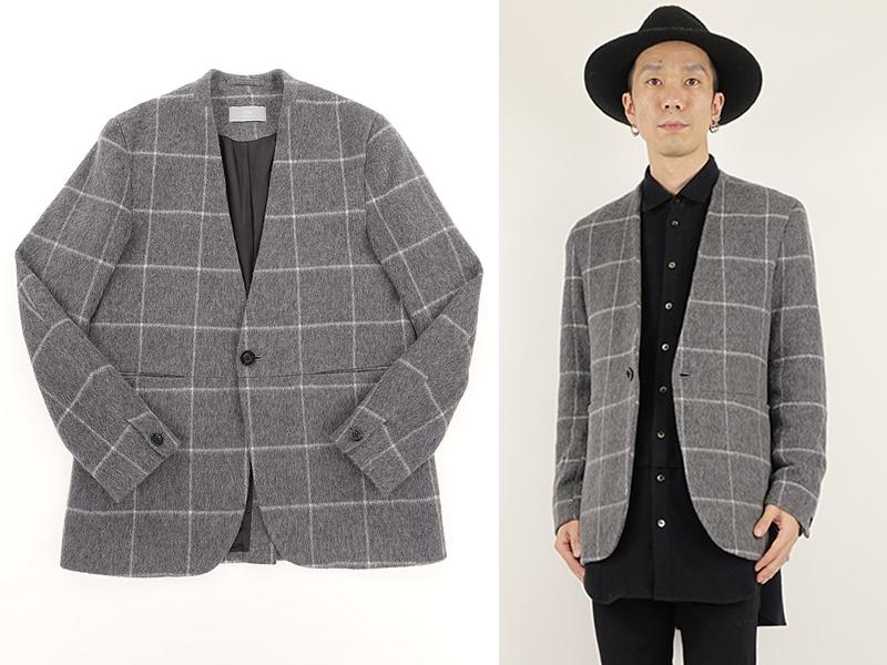 juhaNO-COLLAR JACKET(SHAGGY CHECK) / Ρ顼㥱å(48,080)