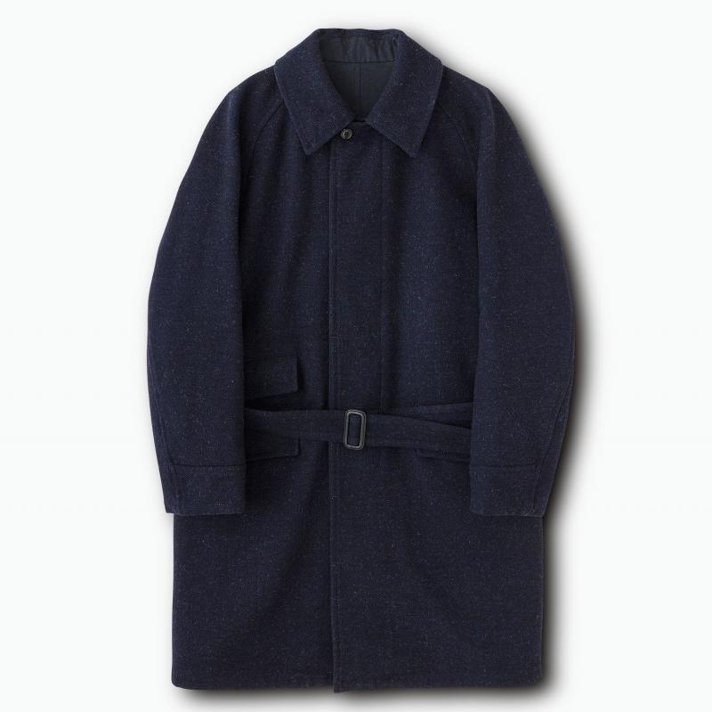 PHIGVEL ١REVERSIBLE SOUTIEN COLLAR COAT/D.NAVYBLACK NAVY