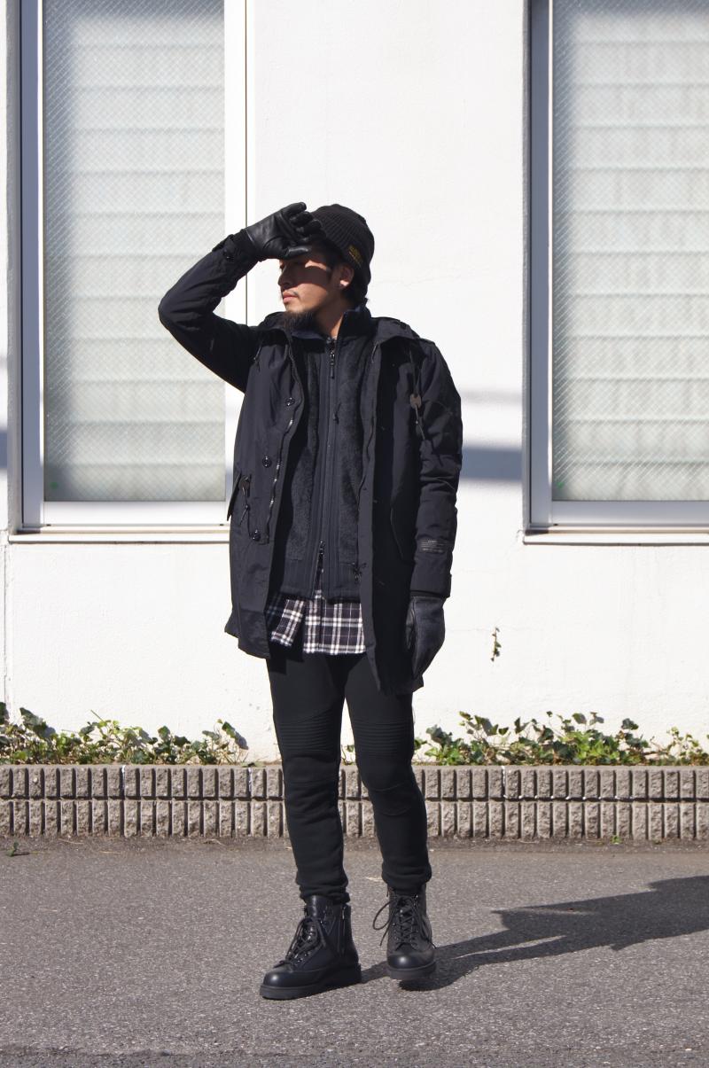 uniform experiment - POLARTEC FLEECE STRIPE SIDE PANEL BLOUSON.