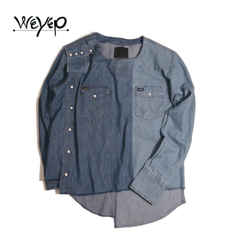 WEYEP Re Make Denim Western Shirt