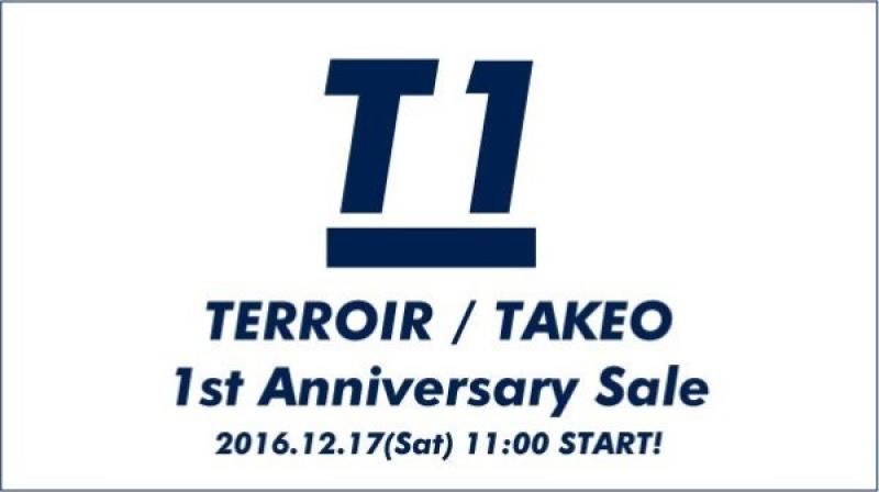 TERROIR/TAKEO 1stAnniversary Sale
