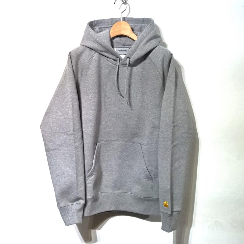 Carhartt WIP/ϡWIP | Hooded CHASE SweatshirtColor:Grey heather/Gold