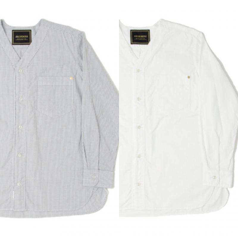 Anachronorm/ʥΡ | OXFORD Shirt-cardiganColor:Gray StripeWhite