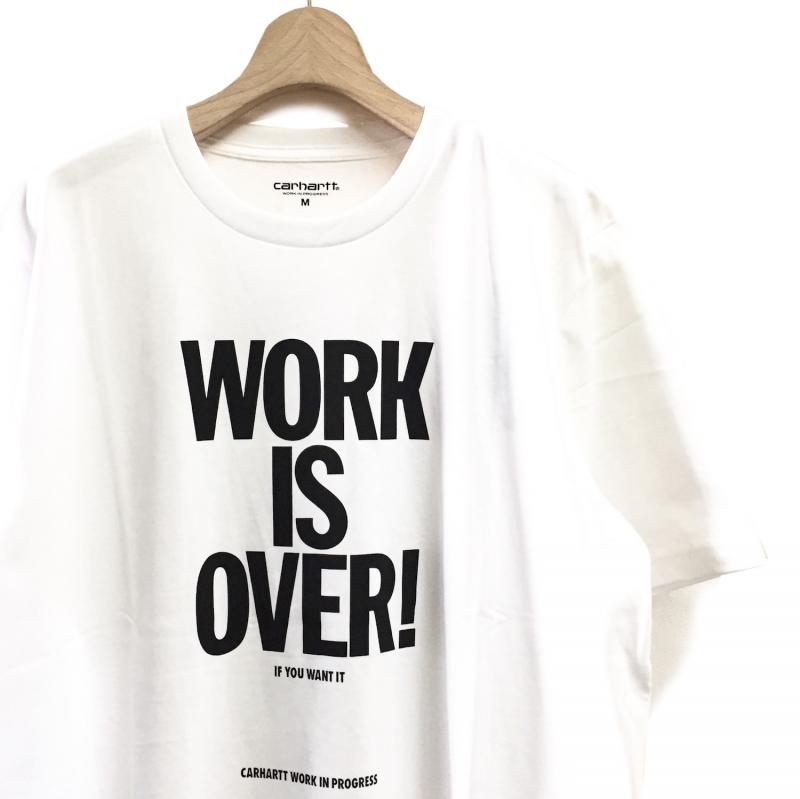 Carhartt WIP/ϡWIP | S/S WORK IS OVER T-shirtColor:White/Black