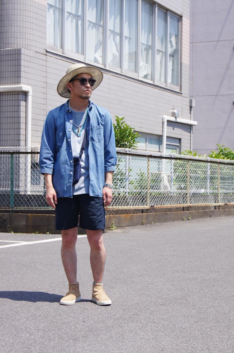 nonnative - DWELLER B.D. SHIRT Q/S C/P CHAMBRAY VW CONNIE
