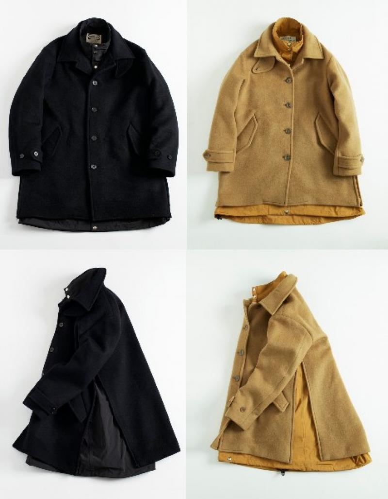 WHITE LINE  -NEW ARRIVAL- WL Tasmaniawool Layered Coat