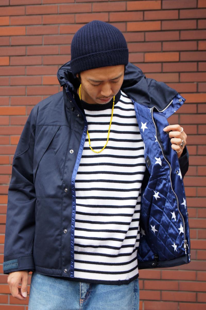 SOPHNET. - 2LAYER WOOL MOUNTAIN PARKA.