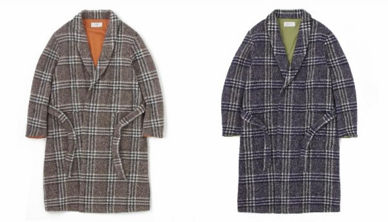 SANDINISTA Easy Fit Wool Check Gown -in stock now-