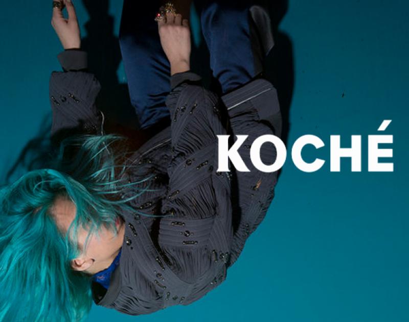 KOCHE /2017FW"BLUE SATIN TROUSERS"and more