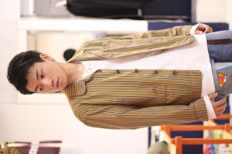 WYATT(磻å) COTTON TENCEL REGIMENTAL PAJAMAS SHIRTS WY-5010ɾǤ!