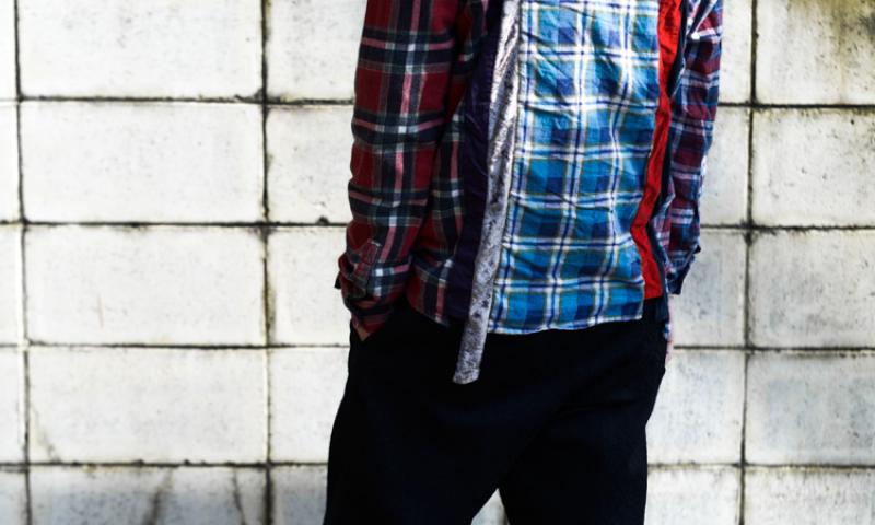 Rebuild By Needles:7 Cuts Flannel Shirt