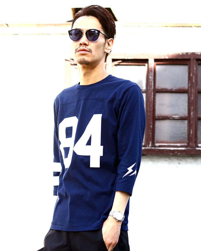  DENIM BY VANQUISH & FRAGMENT / football tee 