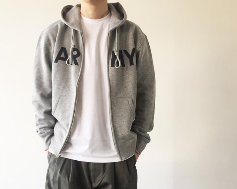 NEXUSVII.  LOOPWHEELER ULTIMATE L.W ARMY HOODIE