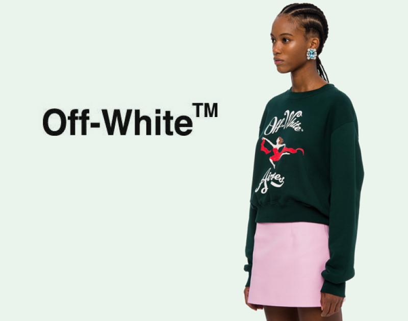 Off-White / ƥ"OFF AIRLINES CROP CREWNECKand more