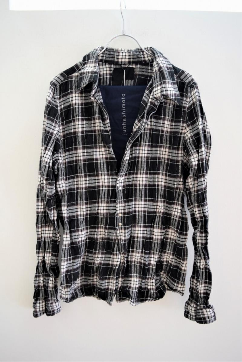 junhashimotoWRINKLE CHECK SHIRT