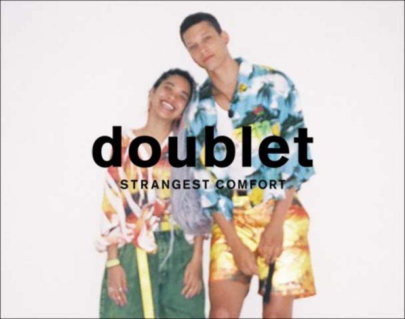 doublet / ƥ COMPRESSED ALOHA SHIRT IN THE HANGER MOLD