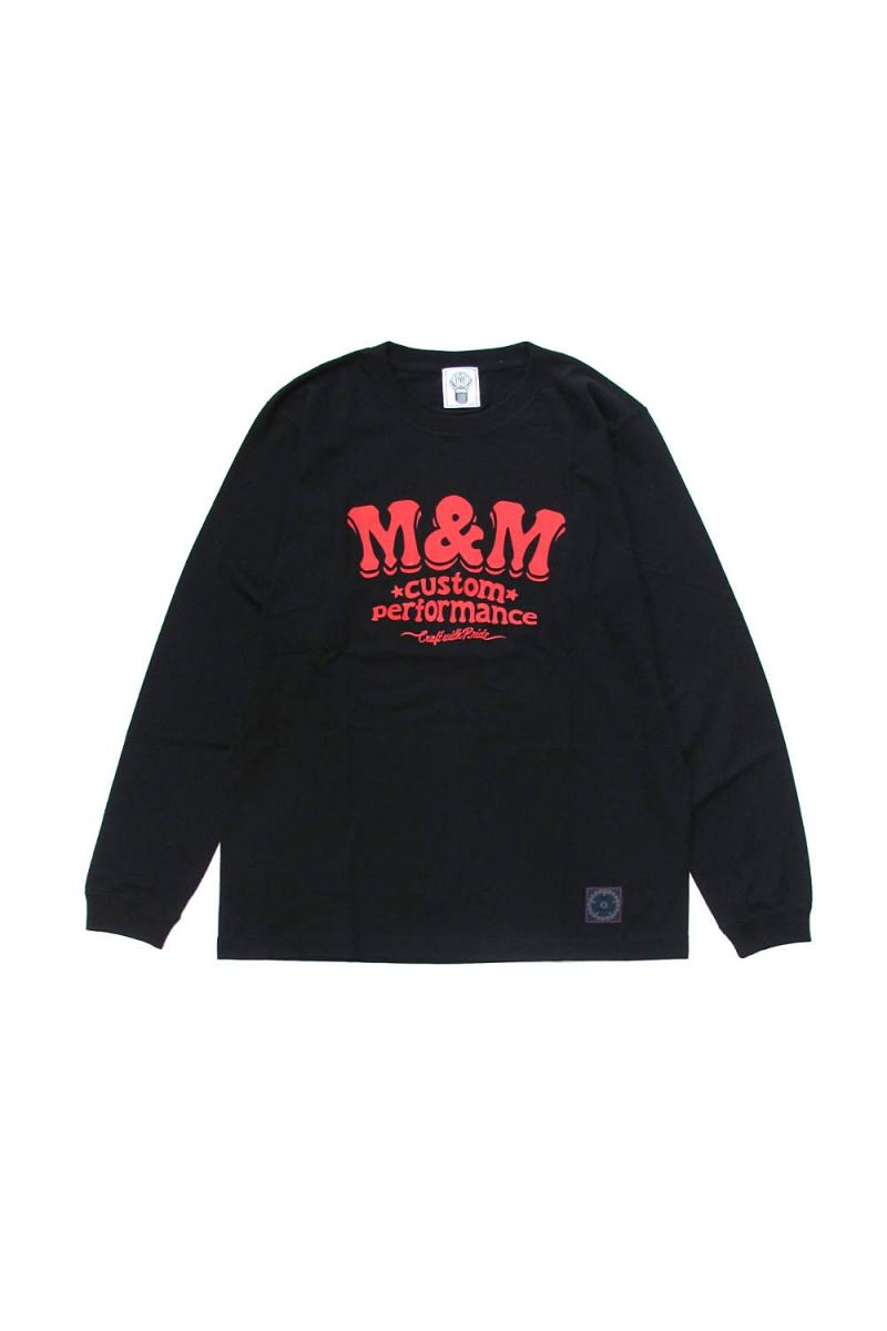 M&M / PRINT L/S TEE פޤ