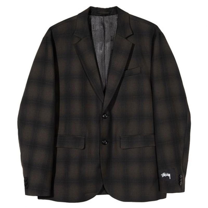 Stussy Shadow Plaid Sport Coat