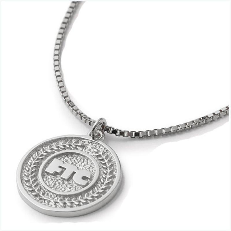 FTC COIN NECKLACE - SILVER PLATED