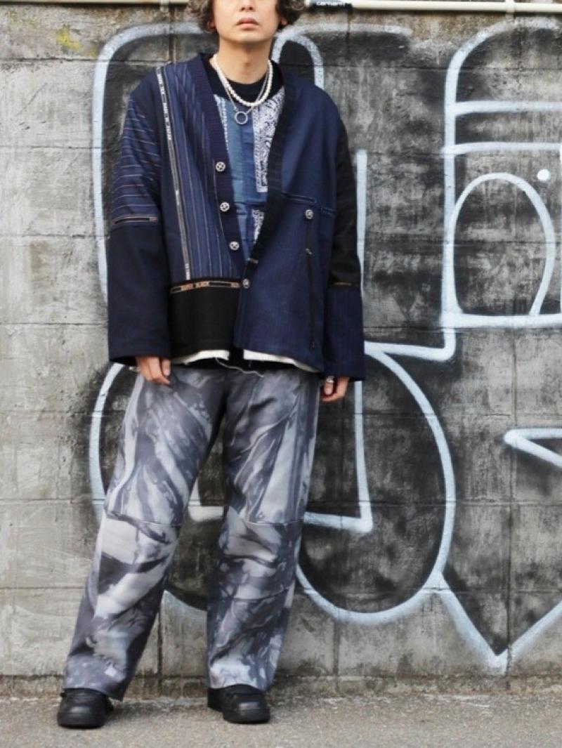 Ĥ鷺Ǥ!SALE30%OFFSUGARHILL(奬ҥ) SHIBORI-SOME LEATHER DENIM PANTS(B) 20AWLA03! 
