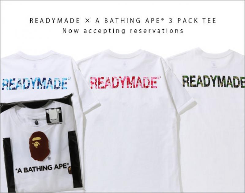 READYMADE  A BATHING APE® 3 PACK TEEо!