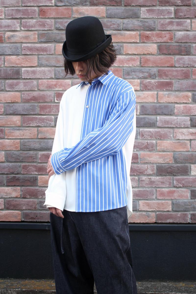 CULLNI [] Switching Stripe Shirt <å󥰥ȥ饤ץ> 24000/2Ÿ https://raystore.jp/