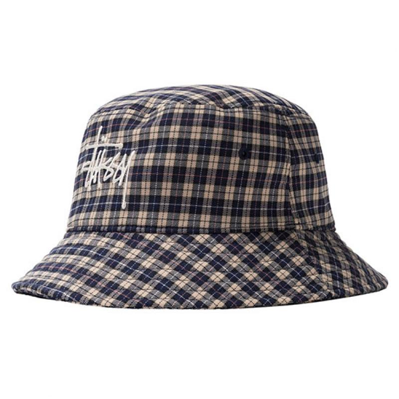 Stussy Basic Plaid Bucket Hat