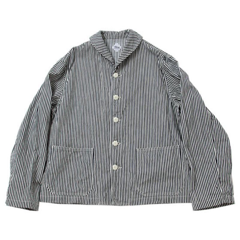 CORONA 40S US MILITARYSHAWL COLLAR STRIPE DENIM JACKET