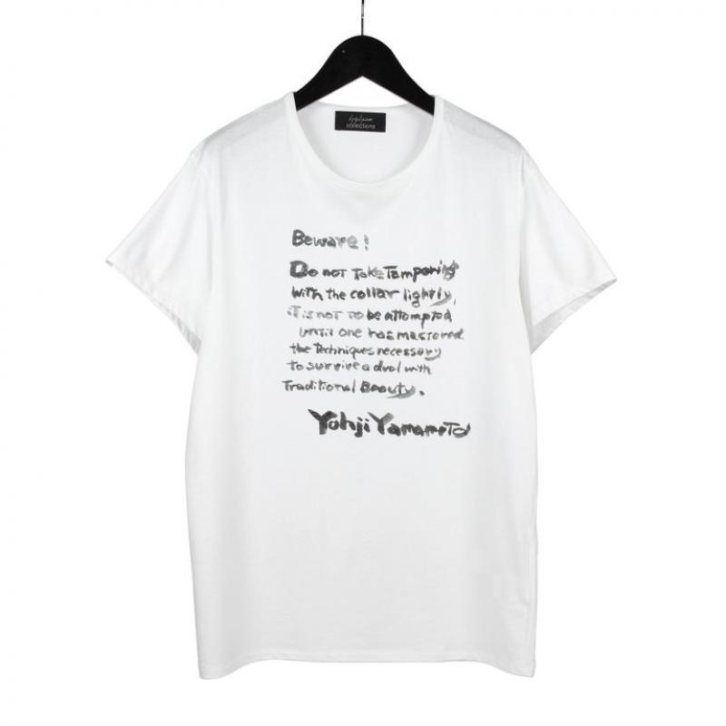 Yohji Yamamoto collection COLLECTIONS MESSAGE PT SHORT SLV / FG-T83-087