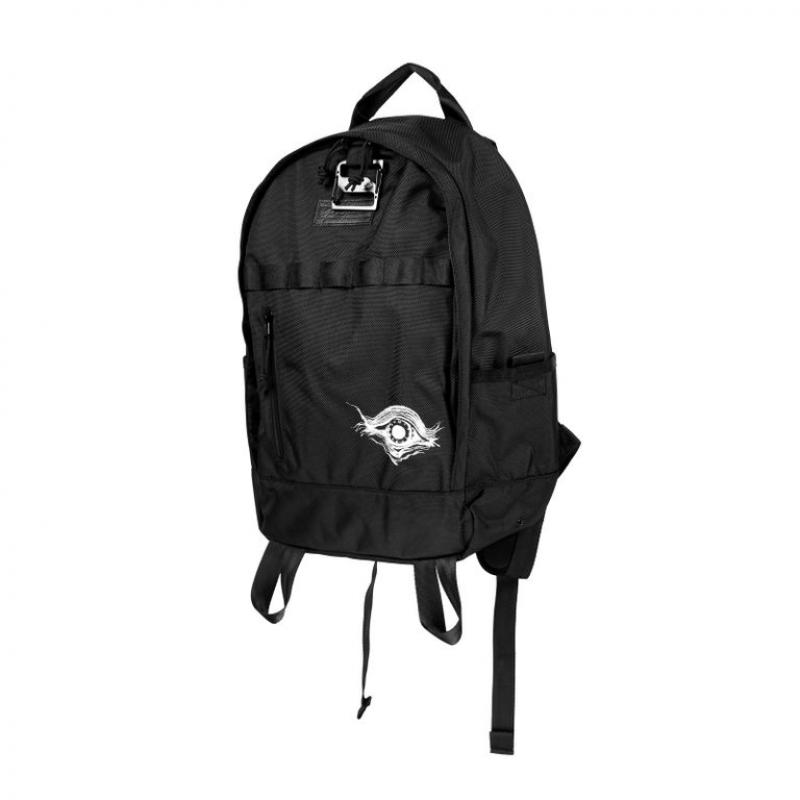 Yohji Yamamoto pour homme  NEW ERA 1680 - BLACKPE DAY PACK YY LEATHER PATCH EYE / HX-HX-I53-660