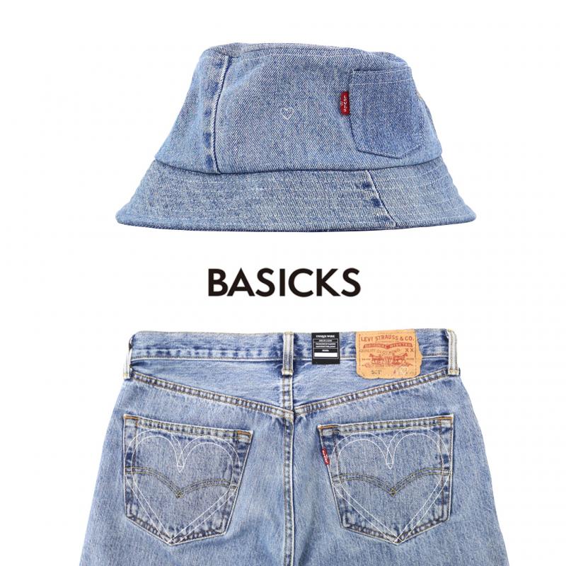 BASICKS/ƥ١Heart Bucket hat for SusteLiinable Levisand more