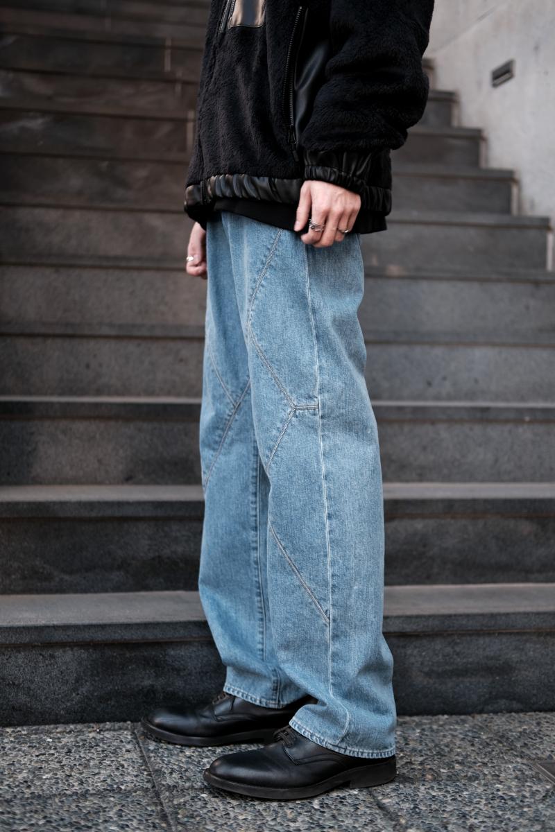 JieDa [] SWITCHING PANEL DENIM PANTS <å󥰥ѥͥǥ˥ѥ>  եȤ˴ڤؤܤƥᥤ󥺤Τ褦˻ž夲Ƥޤ