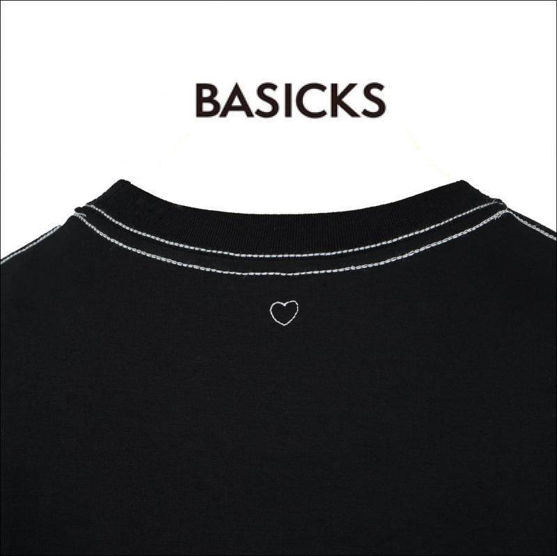 BASICKS / ƥ Shoulder Width ORGANIC T-DRESS