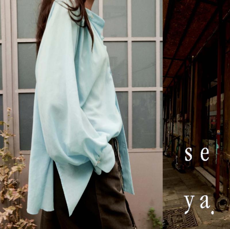 seya. ​/ ƥ SHAHNAMEH SHIRT(TURQUOISE)