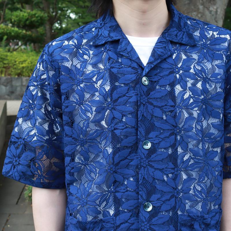 NEEDLES Cabana Shirt - C/PE/R Lace Cloth / Flower