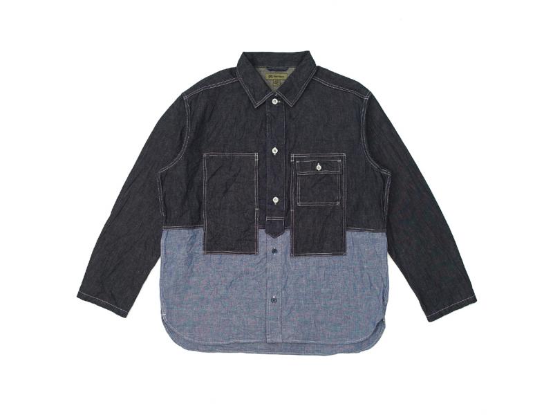 Nigel CabournUTILITY SHIRT TYPE2 10OZ DENIM