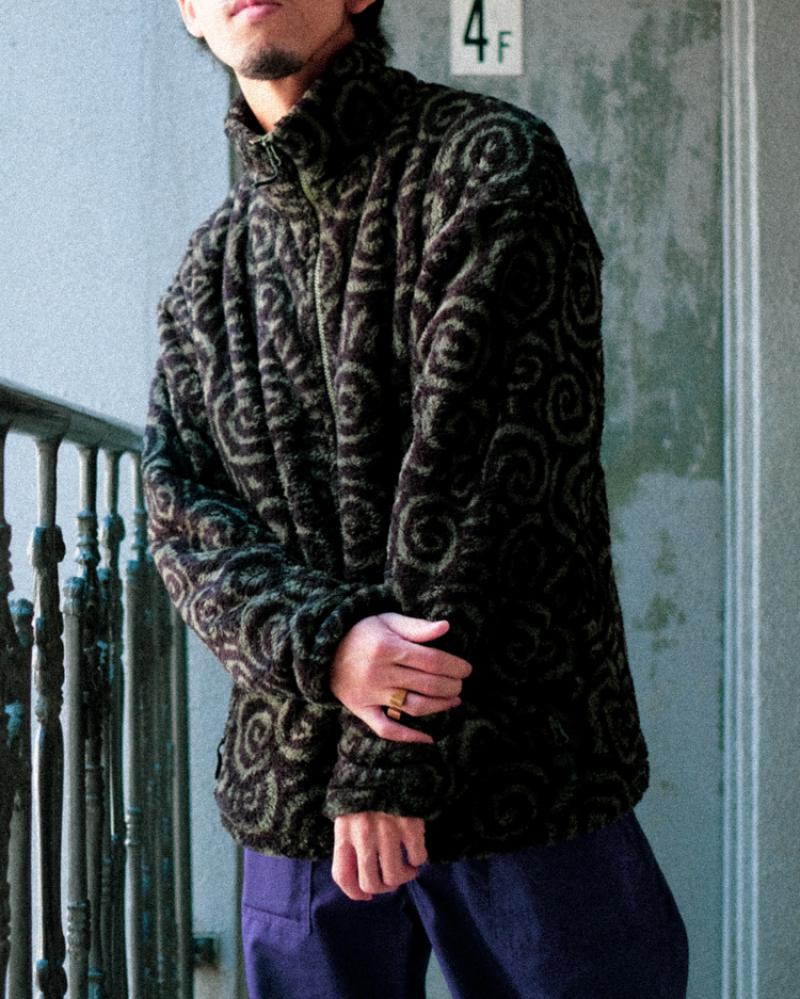 TUITACI:ARABESQUE MAZE FLEECE BLOUSON