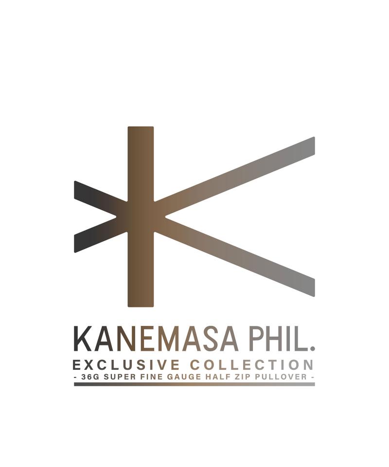 KANEMASA PHIL. 36G SUPER FINE GAUGE HALF ZIP PULLOVER - EXCLUSIVE for session