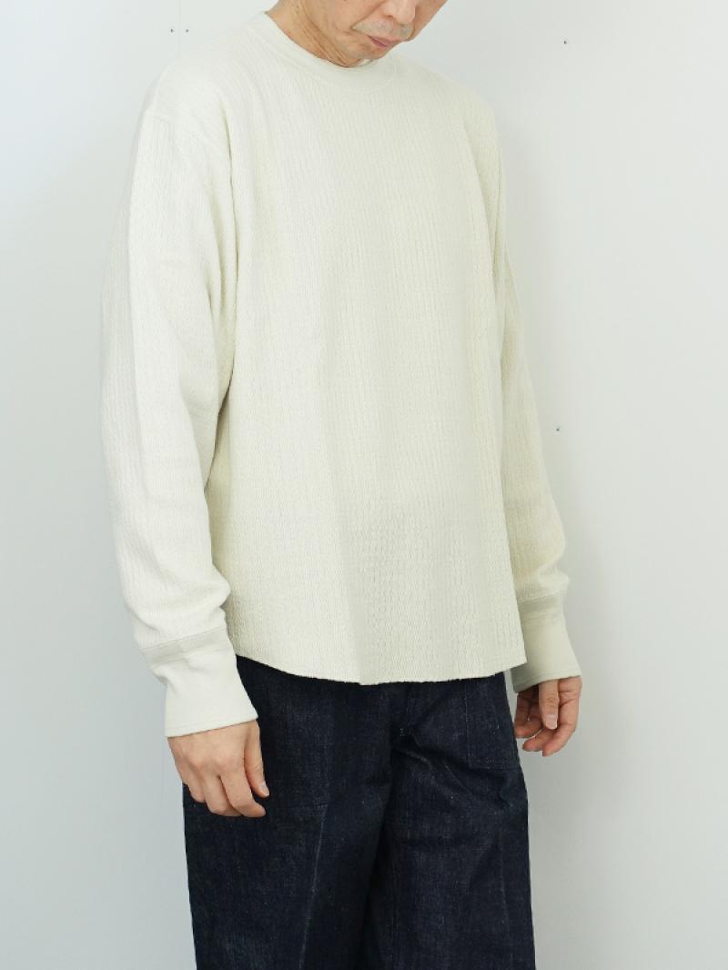 OLD JOEDROP NEEDLE WUFFLE CREW-NECK