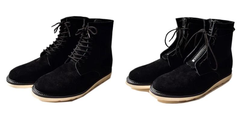 1118()ȯ䥹!MINEDENIM(ޥǥ˥)Suede Leather Zipper Unit Military Boots 2023FW߿ƥ!