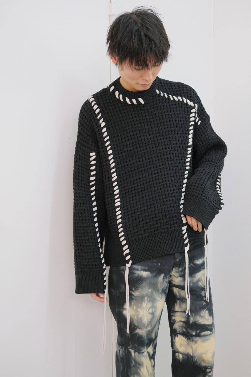 MAISON SPECIAL [᥾󥹥ڥ] Oni-Waffle Crazy Stitch Knit פ鷺ưΤڤߤˤʤ褦ͷӿΥƥå ѻưǥȤƤޤ褦̣Τ˥åȡ