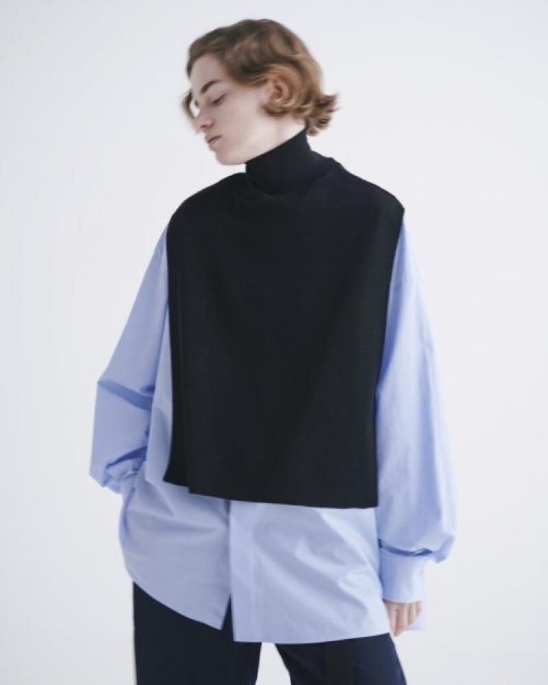 CULLNI [] Wool Cashmere High Neck Nosleeve Knit <ߥϥͥåΡ꡼֥˥å> 16000-