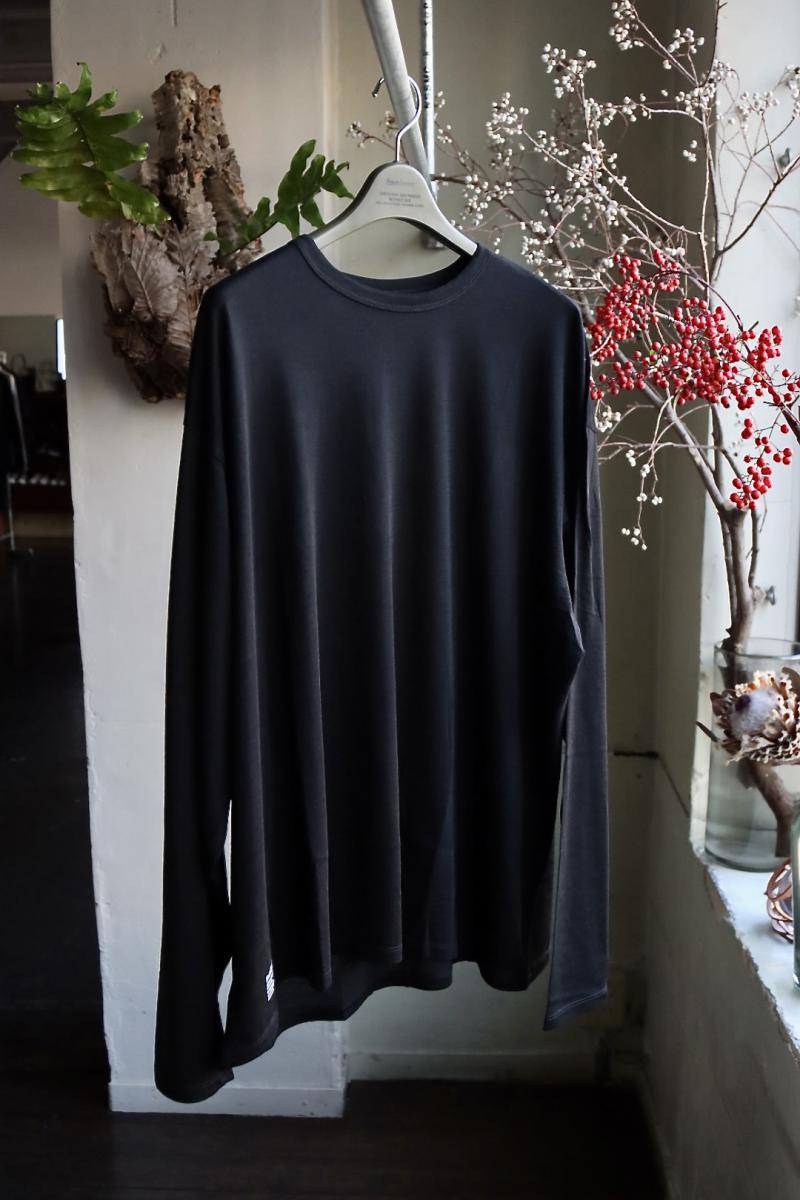 FreshService եå奵ӥ24SS WASHABLE WOOL L/S TEE(FSC241-70166B)BLACK113()ȯ! 