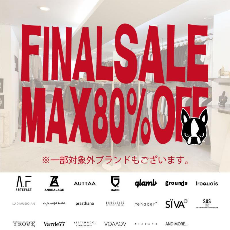 MAX 80%OFF🉐ǽͲFinal SALE