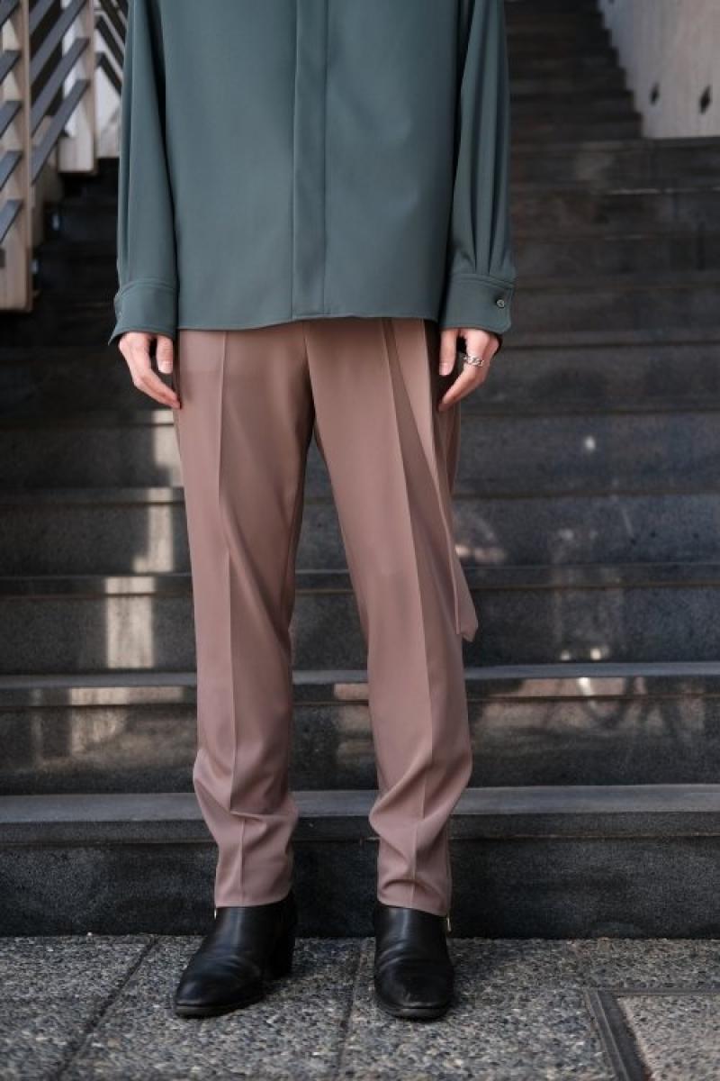 SALE40%OFF+5%ۡ31900- ☞ 19140- CULLNI [] Double Satin ZIP Hem Center Press Pants <󥿡ץ쥹ѥ>