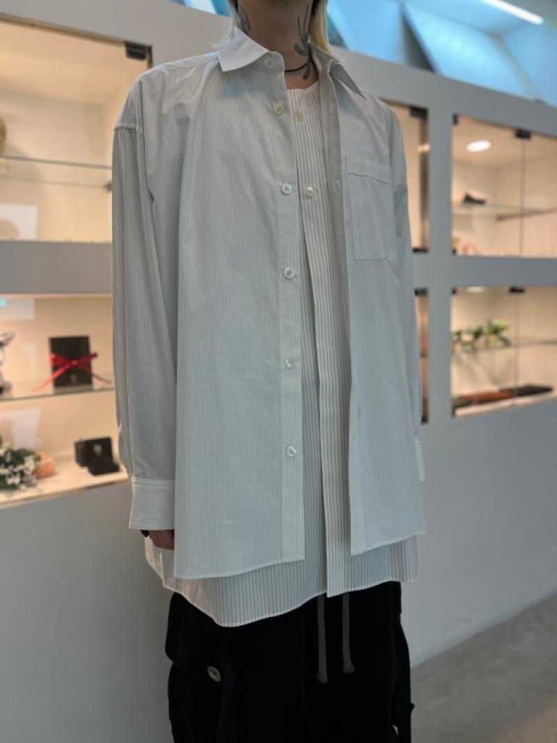 WIZZARD 24 SS / LAYERED LONG SHIRT 