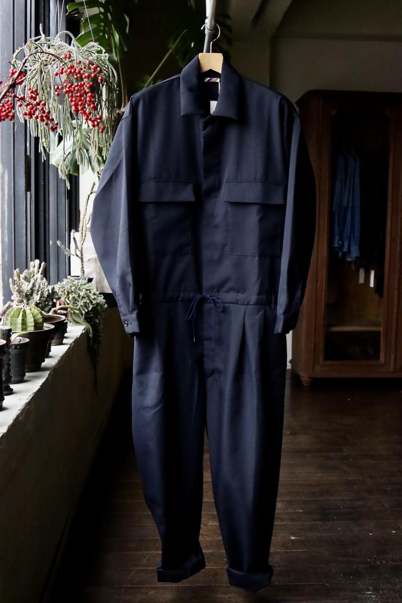 is-ness ͥ24SS GABARDINE JUMPSUIT(1006SSJUNPE01)NAVY 